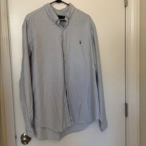 Mens Ralph Lauren Classic Fit Oxford Striped Shirt
